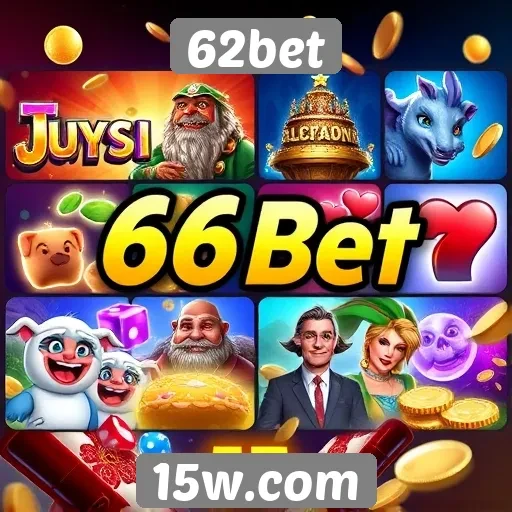 A variedade de jogos disponíveis na 62bet para entretenimento